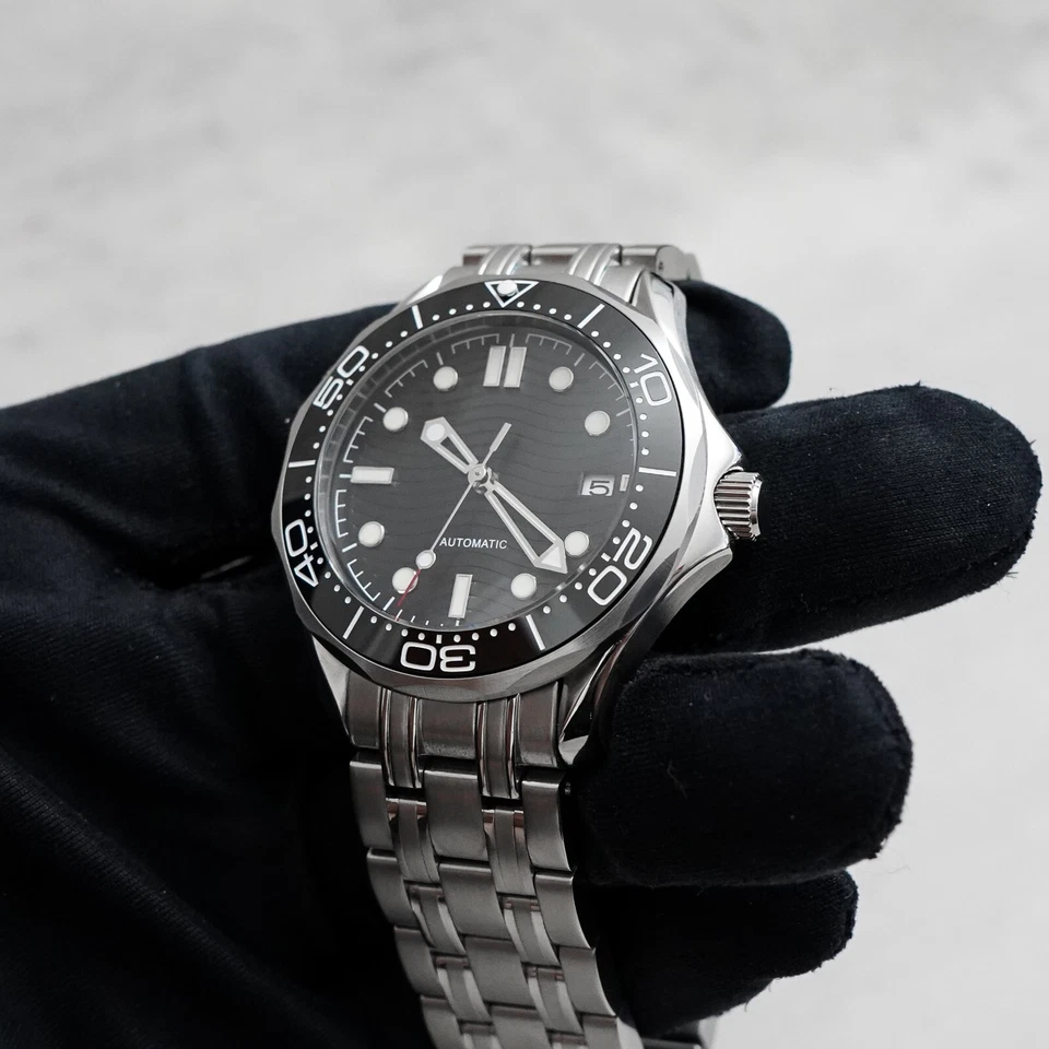 Custom Made 41mm Black SMP 300 Diver Style Mod Watch w/ NH35 Automatic Movement - Image 3 of 4