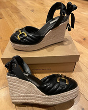 River Island Womens Buckle Wedge Sandal Black Sizes 5, 6, 7 & 8 *SPECIAL OFFER*