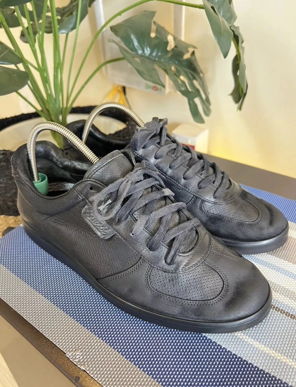 Baskets à lacets en cuir homme Gucci taille US 5,5    UK 5
