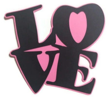 Love Cardstock Words with Backgrounds Die Cuts Scrapbook Card Making 6 Pieces