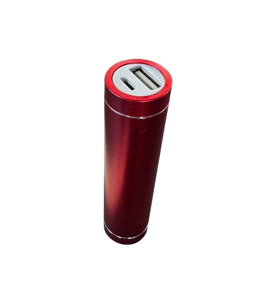 Power Bank 2600mAh Portable External Battery Backup For Cell Phone (Red)