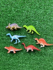 JARU Dinosaur Figures Small Mini Lot of 6 Vintage PVC