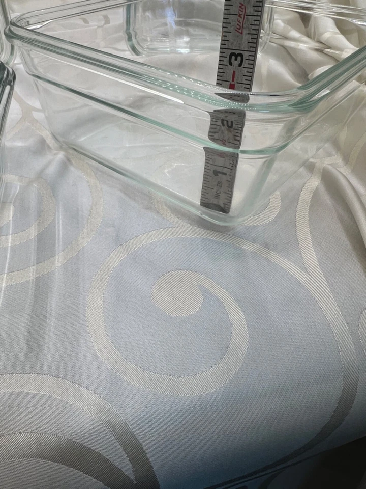 Glasslock Oven Safe food storage no lids, 6 pieces square - Image 4 of 4