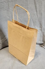 Eco Friendly Paper Gift Bags 7x3.5x8 -25 Bags