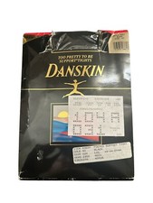 1992 Danskin Too Pretty To Be Support Tights Plus Style 4021 Black Size 2X