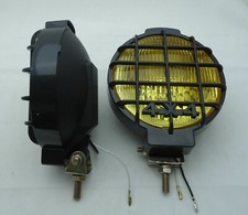 2x 6 Amber Lens Off Road Truckcarvan Drivingfog Light With Grille Guard