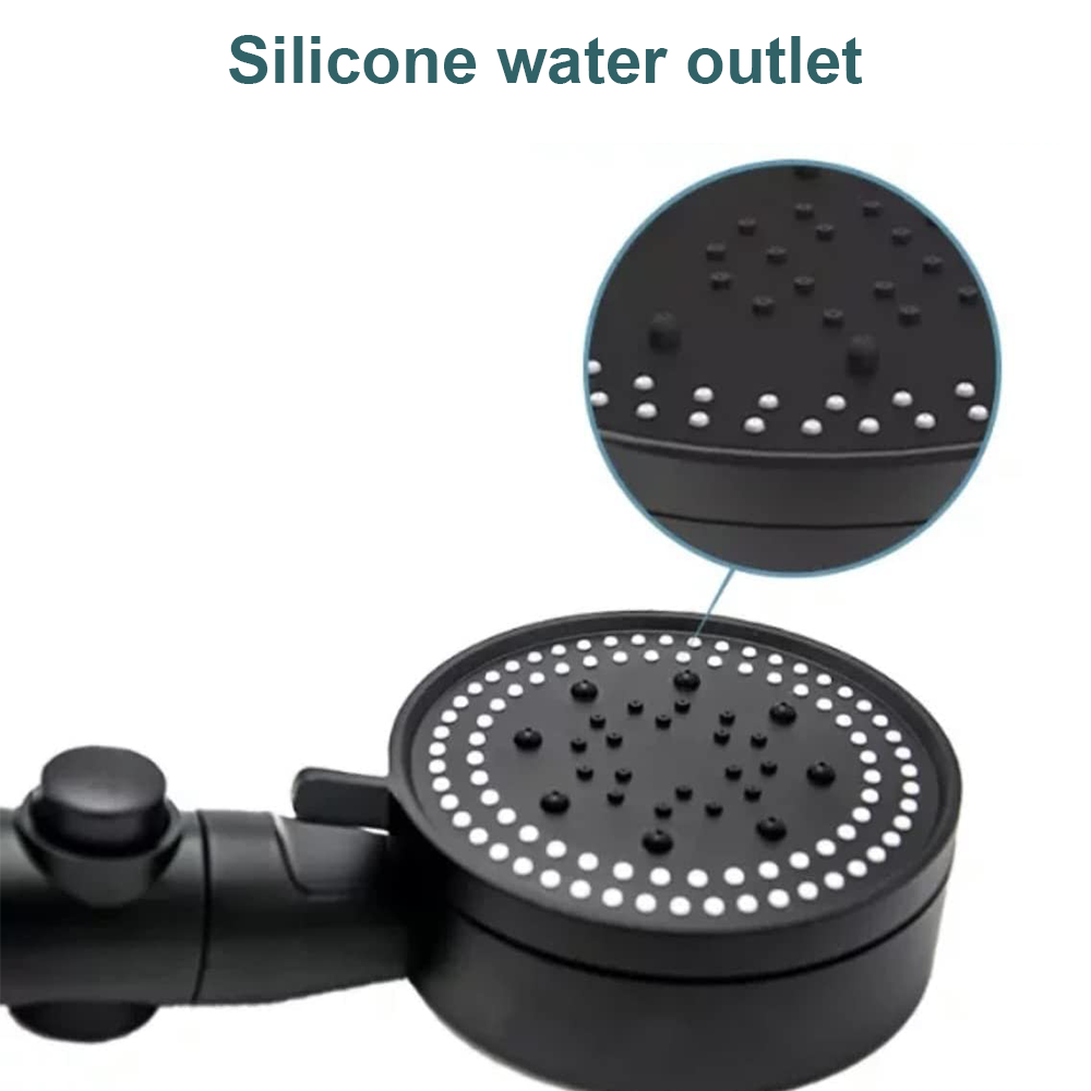 New High Turbo Pressure Shower Head Bathroom Powerful Energy Water