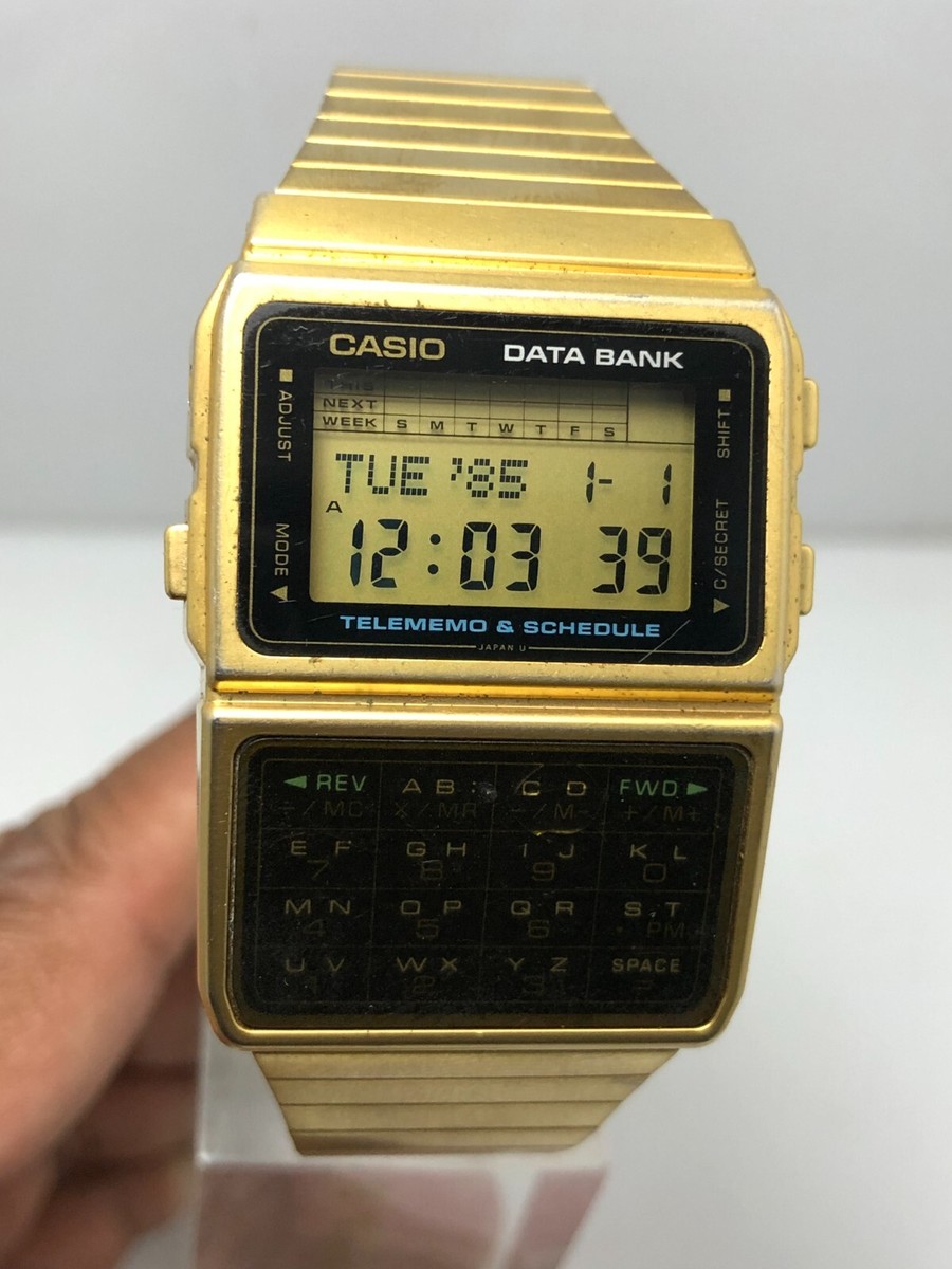Vinatge Casio Data Bank 676 DBC-610 Calclator Digital Quartz