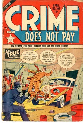 Crime Does Not Pay  # 109   GOOD VERY GOOD   April 1952   Biro cover   Bellman,