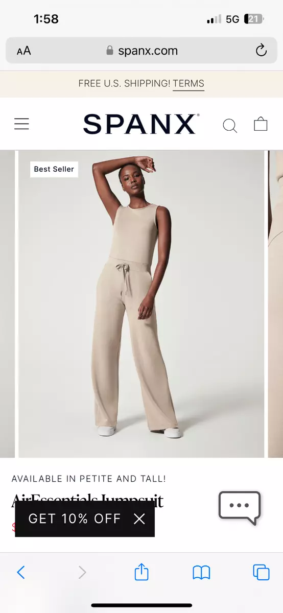 Spanx AirEssential Jumpsuit 3X Tall Original Price $148