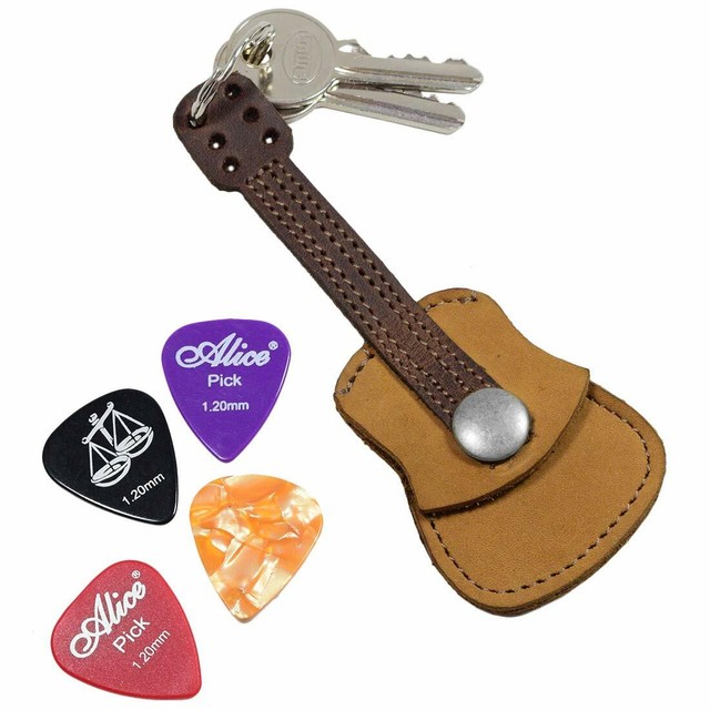 Hide Drink, Leather Guitar Pick Holder/Keychain/Picks Case/Instrument