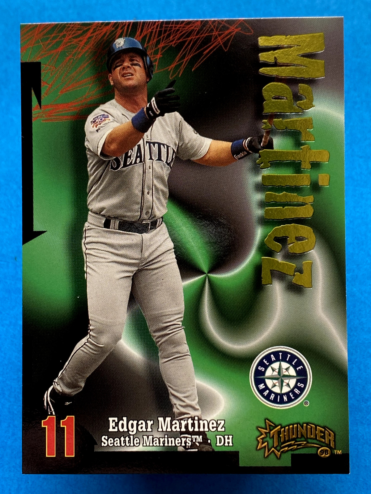Edgar Martinez 1998 Skybox Circa Thunder #233 Seattle Mariners