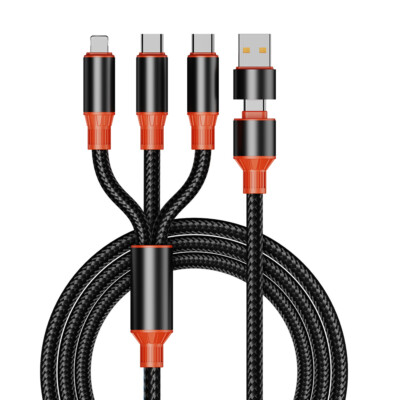Ladekabel 3in1 Multi Schnell USB Typ C Micro IOS Handy für Samsung iPhone Huawei