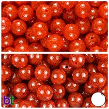 BeadTin Sparkle 10mm Round Plastic Beads 150pcs - Color choice