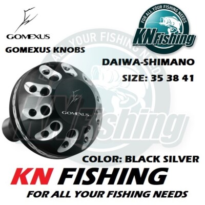 Bouton Gomexus K124DBKSR Carbone Forgé Noir Or - Pour Shimano A Et Daiwa S