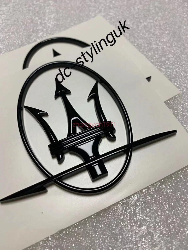 Distintivo 2xSide Maserati Trident Granturismo Ghibli Levante Quattroporte Coupe 3200 - Imagem 3 de 3