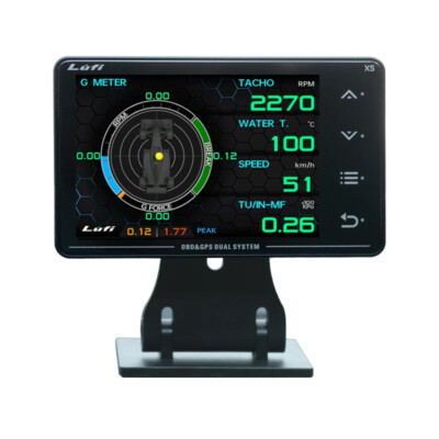LUFI XS Car Parter Gauge OBD+GPS Digital Turbo Boost Oil Pressure Temperature