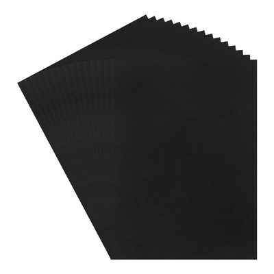 60 Sheets Black Cardstock 20'' x 15'' Card Stock Printer Paper for DIY Arts