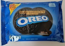 NEW Nabisco Oreo DARK CHOCOLATE Flavor Creme Cookies FAMILY SIZE