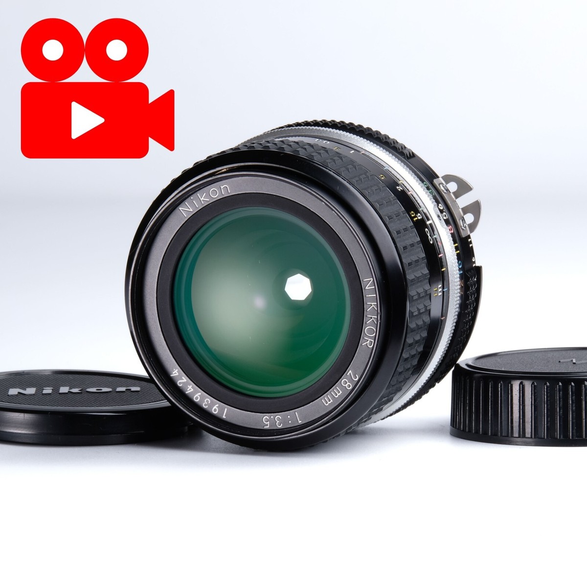 Exc+5/ Tested] Nikon Ai NIKKOR 28mm f/3.5 MF Wide Angle Lens From