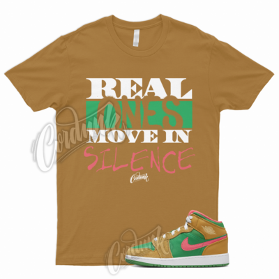 R1 T Shirt to Match 1 Mid GS Wheat Green Pink Powerwall Brs Lucky