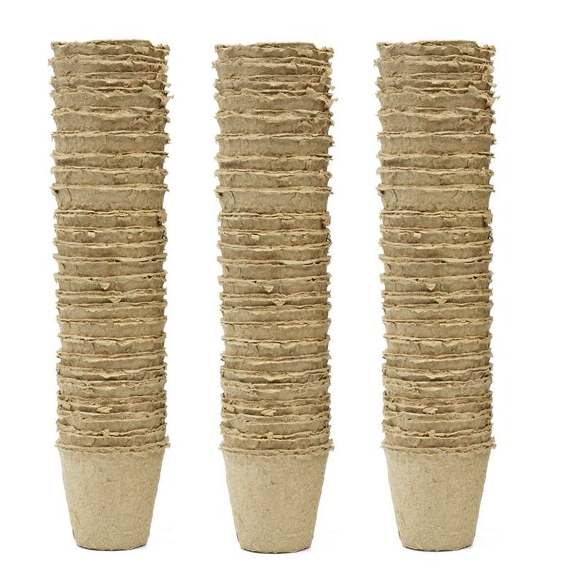 Rowan Garden Pack of 80 Biodegradable 6.5 cm Fibre Seedling Seed Growing Pots