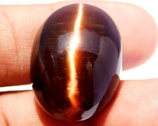 65.0 Ct Brown Color Oval Cabochon Chrysoberyl Cats Eye Gems. 1477.