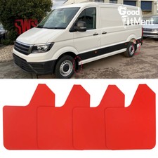 For VW Crafter Caddy 4x Red Mud Flaps Guards Splash Mudguards Dirty Traps Fender