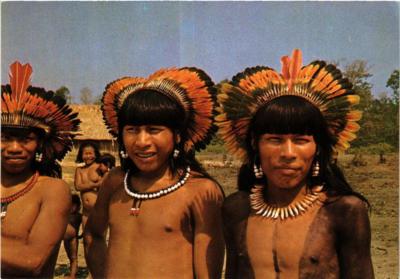 CPM AK Indios do Brasil, Tribo Xavante.Mato Grosso. BRASILIEN (622924)