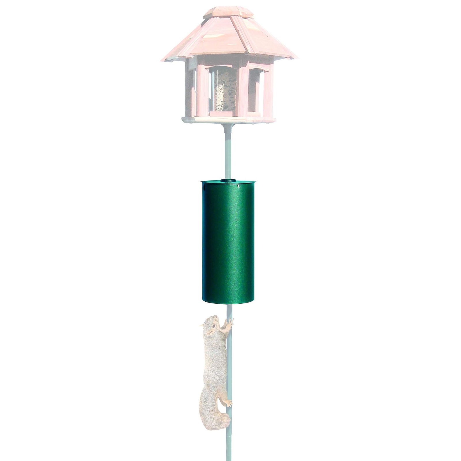 Perky-Pet 341 Metal Pole Squirrel Baffler, Green, 7.1"L x 7.