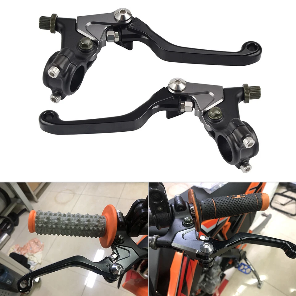 Juego de palanca de embrague y freno Shorty con percha para motocicletas Honda XR80 frenos de tambor Foto 3 de 4