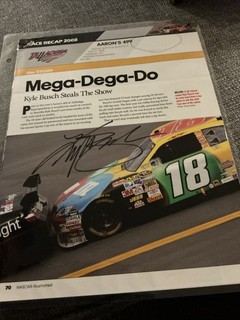 Kyle Busch Autographed Photo NASCAR Illustrated