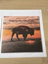Robert Plant Signed Saving Grace Vinyl Beckett LOA