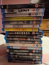 18 Horror Blu-ray Bundle | Jaws Halloween IT Get Out Orphan M3GAN | 5 Sealed