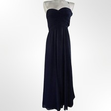 Lauren Ralph Lauren Evening Strapless Navy Blue Maxi Gown
