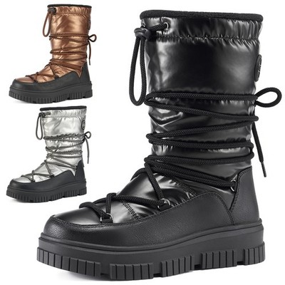 HISEA Women Winter Snow Boot Waterproof Insulated 200g Fleece-Lined Ski Rain Boo