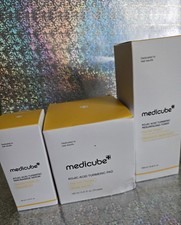medicube Kojic Acid Turmeric Set Toner Pads, Niacinamide Serum Resurfacing Toner