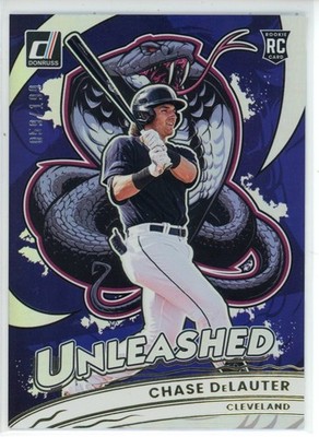 2025 Panini Donruss Chase DeLauter Unleashed Holo RC /199