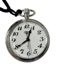 Seiko Pocket Watch Railway Quartz 7550-0010 100th Anniversary Takasaki Used