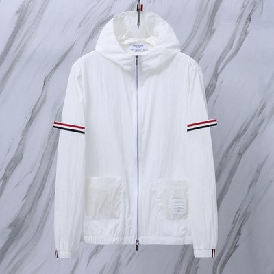 Thom Classic Br0wne Unisex Casual Versatile Thin Sunscreen Coat