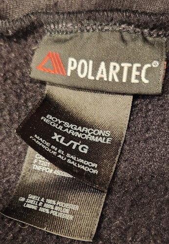 The North Face Denali Jacket Boys XL Full Zip Pockets Black Polartec Youth - Picture 7 of 7