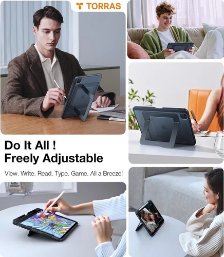 TORRAS for iPad Air 13 inch Case (M3 2025/ M2 2024) & iPad Pro 12.9 Case (202... - 第 4/8 張圖片