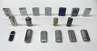 Feuerzeug Sammlung 17 teilig ZiPPO 19.Jh. antik selten Lighter Collection Benzin