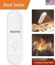 Book Light USB Rechargeable Clip on Reading Light, Eye-Cared Amber Light Mode...