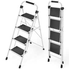 4 Step Folding Ladder with Handrails