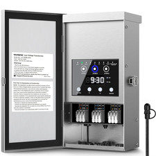 200W Low Voltage Transformer with 3 Zone, Photocell Sensor Timer