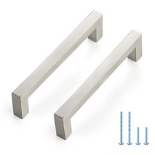 10 Pack Brushed Nickel Cabinet Pulls 5 Inch 128 mm Hole Center Cabinet Handle...