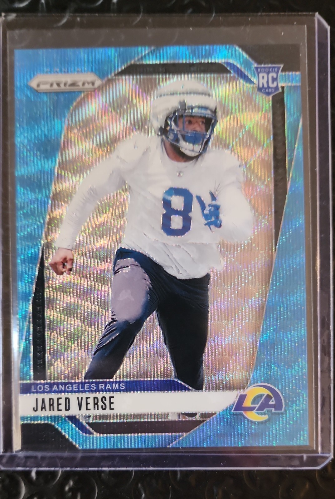 2024 Panini Prizm - Rookies Jared Verse #341 Blue Wave Prizm /230 (RC)