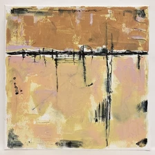 No.659 Original Abstract Modern Minimal Textured Painting By K.A.Davis 