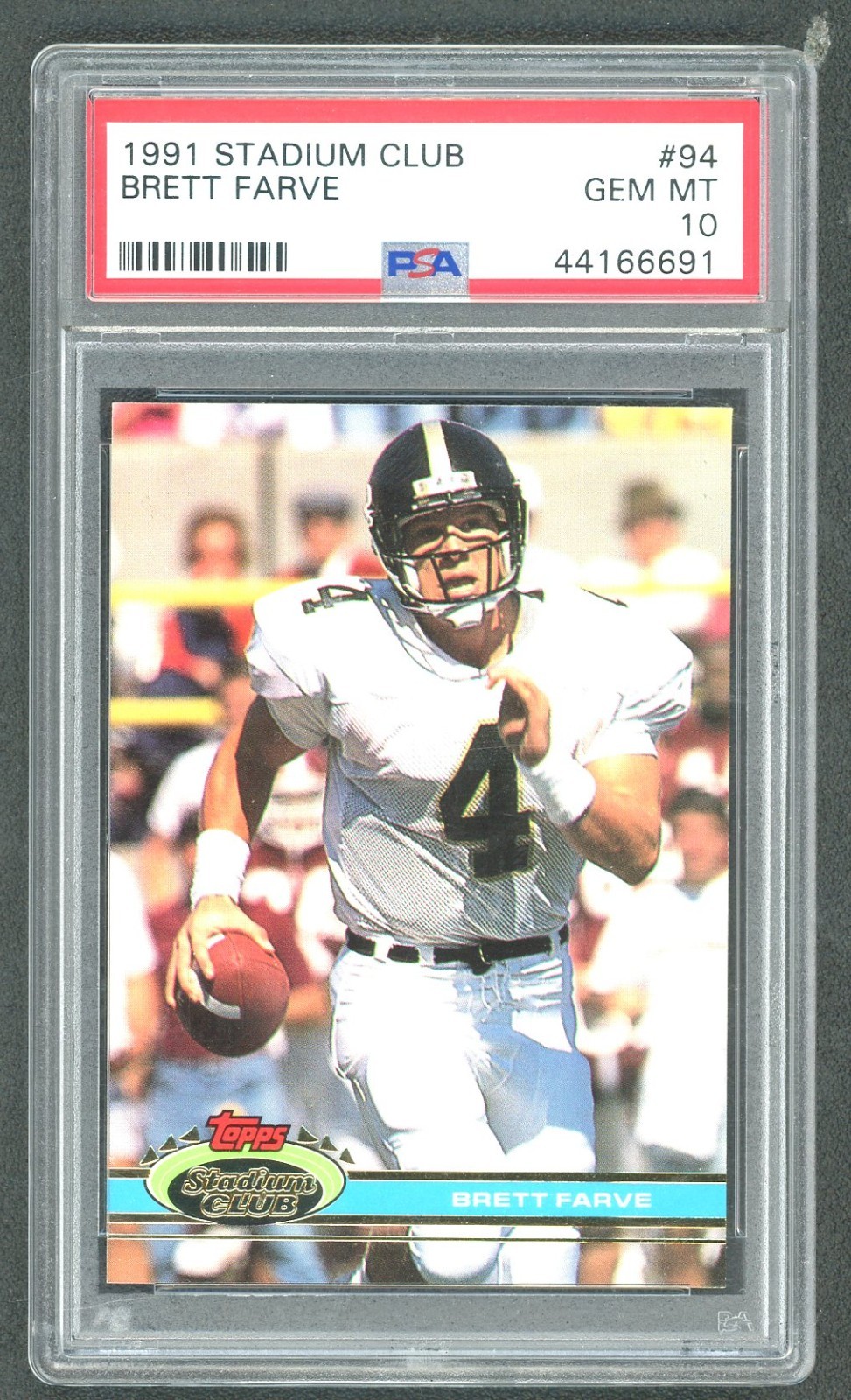 1991 Stadium Club Brett Favre #94 PSA 10 GEM MINT RC ROOKIE HOF